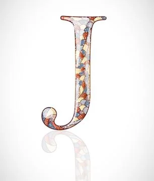 Abstract letter J. Stock Illustration