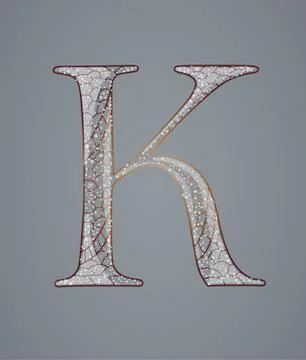 Abstract letter K. Stock Illustration