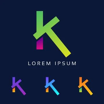 Abstract letter KT vector logo Icon Template. Stock Illustration
