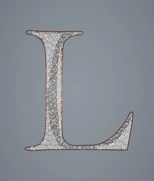 Abstract letter L. Stock Illustration