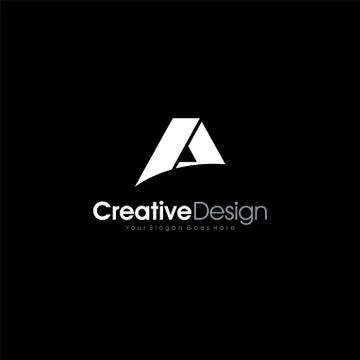 Abstract letter A logo design. Creative,Premium Minimal emblem design templat Stock Illustration