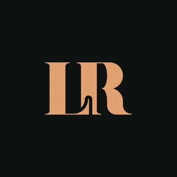 Abstract letter LR logo. This logo icon incorporate with abstract shape in th Stock-Illustration
