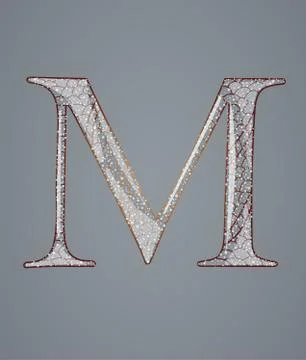 Abstract letter M. Stock Illustration