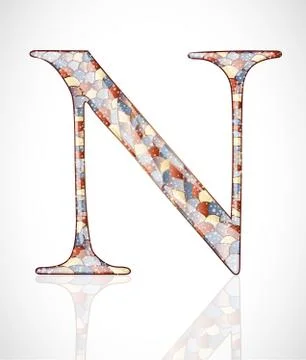 Abstract letter N. Stock Illustration