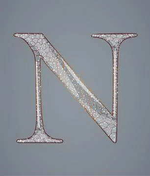 Abstract letter N. Stock Illustration