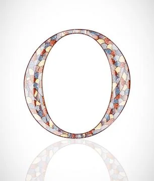 Abstract letter O. Stock Illustration