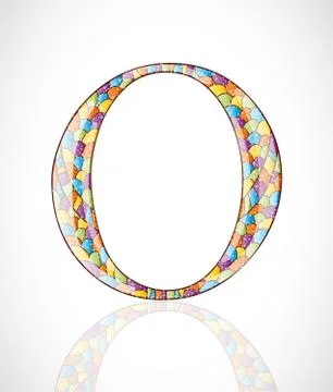 Abstract letter O. Stock Illustration