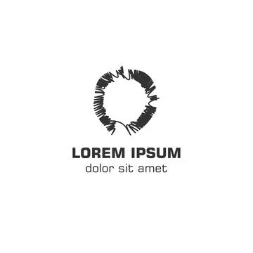 Abstract letter O .Vector logo template Stock Illustration