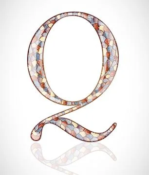 Abstract letter Q. Stock Illustration