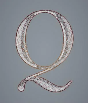 Abstract letter Q. Stock Illustration