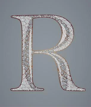 Abstract letter R. Stock Illustration