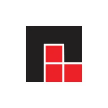 Abstract letter r square simple colorful logo vector Stock-Illustration