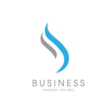 Abstract  letter S with circle logo Stock Illustration