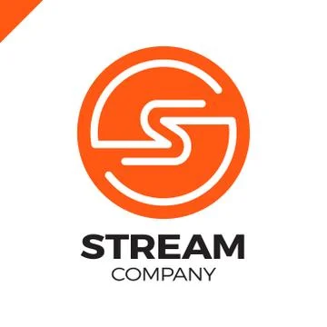 Abstract letter S logo design template,fast speed fire moving,quick energy si Illustrazione stock