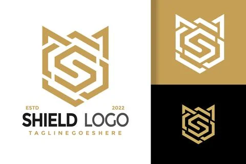 Abstract Letter S Shield Logo Logos Design Element Stock Vector Illustratio.. イラスト素材