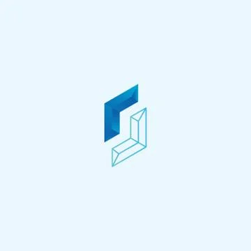 Abstract letter s for technology logo design vector Illustrazione stock