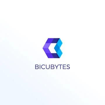 Abstract Letter Shape B Logo Template Stock Illustration