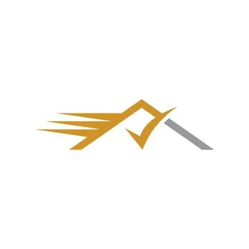 Abstract Letter A Speed Logo Stock Illustration