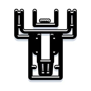 Abstract letter t conceptual design symbolizing power Stock Illustration