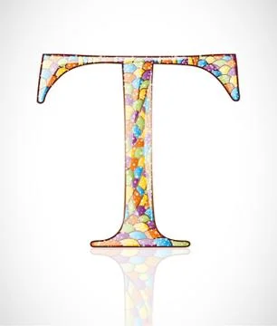 Abstract letter T. Stock Illustration