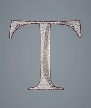 Abstract letter T. Stock Illustration