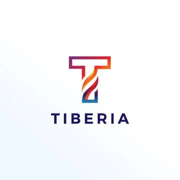 Abstract Letter T Shape Logo Template Stock Illustration