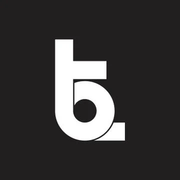 Abstract letter tb simple loop logo vector Stock Illustration