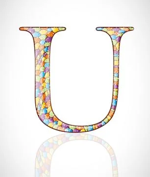 Abstract letter U. Stock Illustration