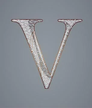 Abstract letter V. Stock Illustration