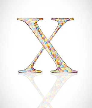 Abstract letter X. Stock Illustration