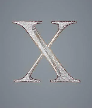Abstract letter X. Stock Illustration