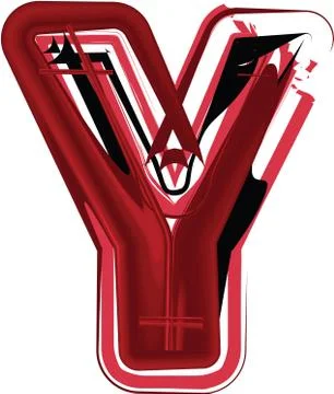 Abstract Letter Y Stock Illustration