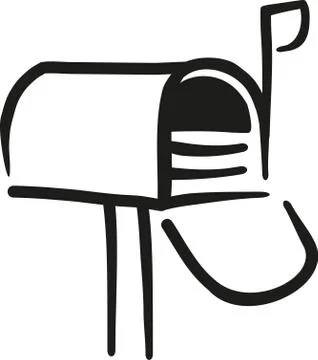 Abstract letterbox Stock Illustration