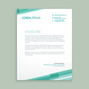 Abstract letterhead template Stock Illustration