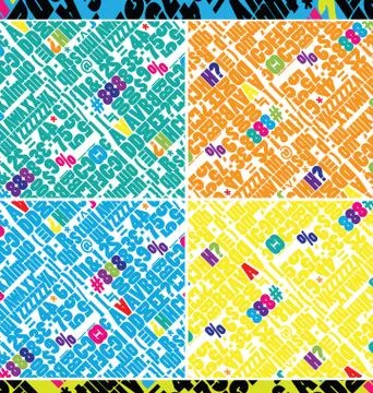 Abstract letters background Stock Illustration