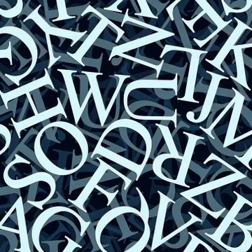 Abstract letters Stock Illustration