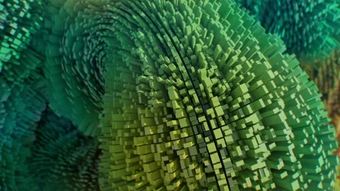 Abstract Life Form in a 3D animation Stock Footage 252066973