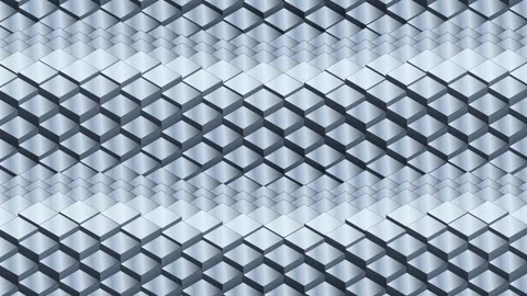 Abstract light 3D isometric chrome wave looping background Видео 344799598