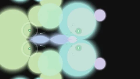 Abstract Light and Circle Composition on Dark Background Stock Footage 332256596