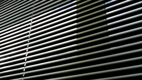 Abstract Light and Shadow Play on Window Blinds Stock Footage 256528004