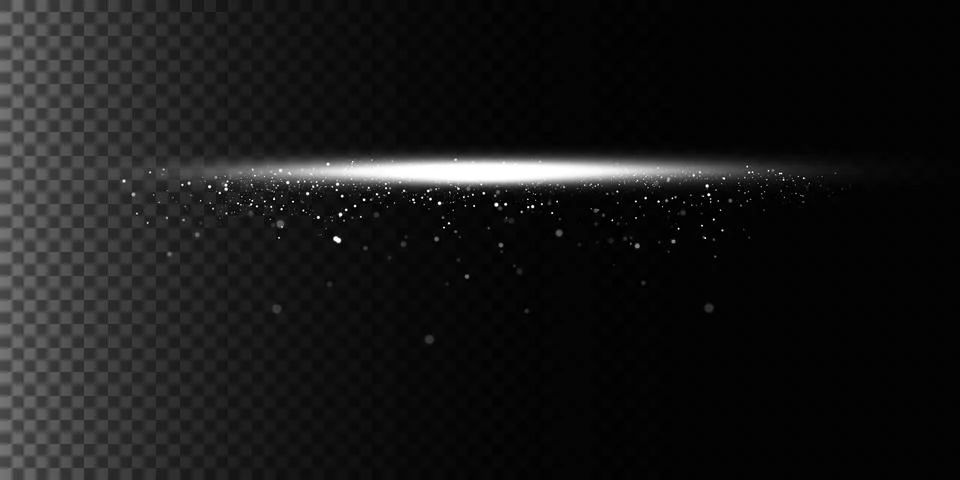 An abstract light and sparkle effect on a black background captivates with Stock-Illustration