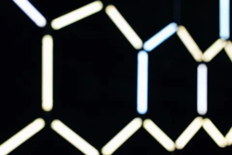 Abstract light background. Blur light. Defocused lamps Stock Photos