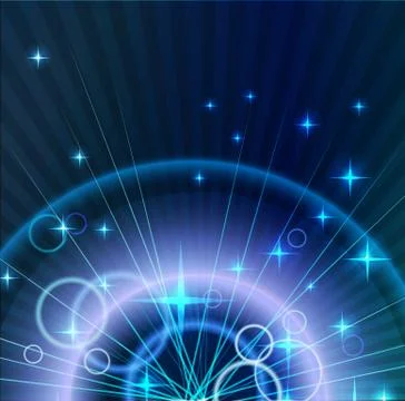 Abstract light background with circles Stock Illustration