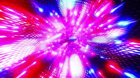 Abstract light background with colorful lights. Looped animation Stock Footage 276589600