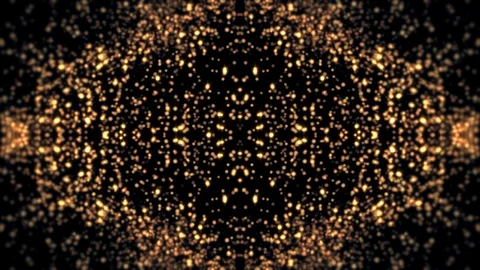 Abstract light background - dynamic pattern of flowing light particles (4K) Video stock 124289817