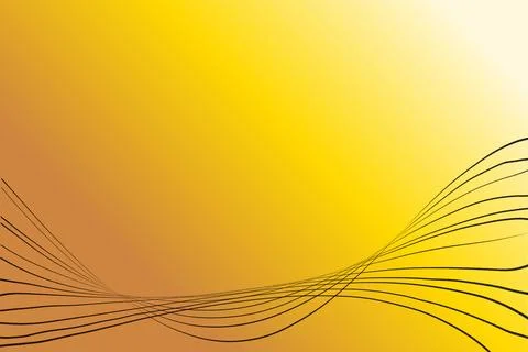 Abstract light background with intertwined lines in white and yellow tones Stock Illustration