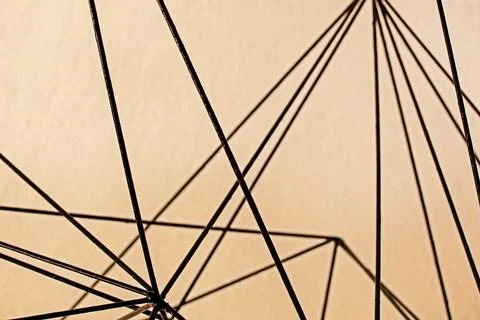 Abstract light background made of thin metal structures Stock Photos
