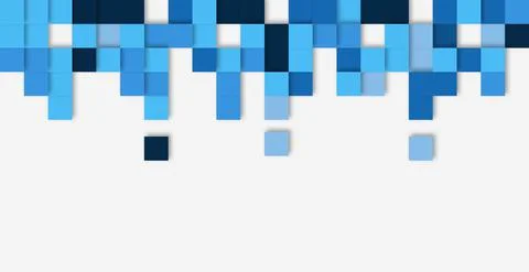 Abstract light background with many blue squares - Vector Stock Illustration
