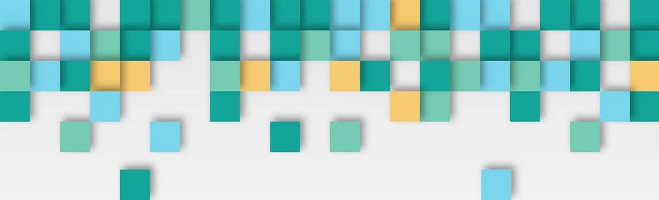 Abstract light background with many multicolored squares - Vector Stock Illustration