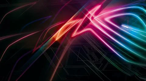 Abstract, light, background, motion, design, color, black, glowing, texture, art Stock Illustration